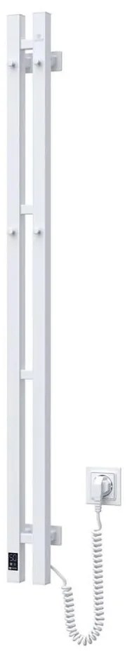 Navin Elektromos törölközőszárító SILOUETTE 187W/230V 120,6 cm IP44 jobb fehér NV0010