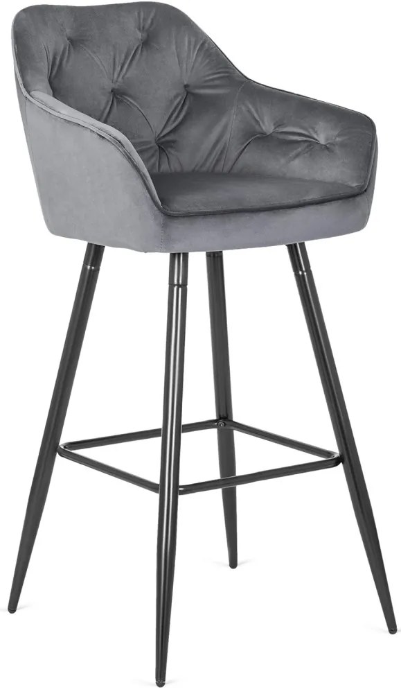 Szürke Bársony Bárszék. SALEM