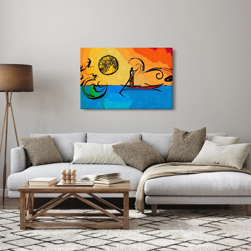 Egy ősi festmény képe (90x60 cm)
