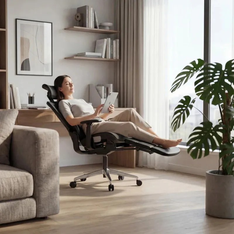 Expert Ergonomikus irodai szék, hálós szövettel, állítható 3D, karfákkal és fejtámlával, fekete
