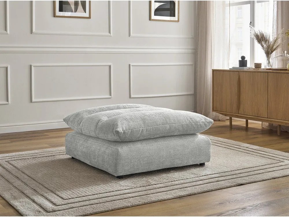 Világosszürke zsenília lábtartó Neil – Bobochic Paris