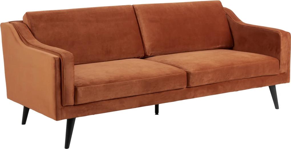 Háromszemélyes kanapé Isis 206 cm réz