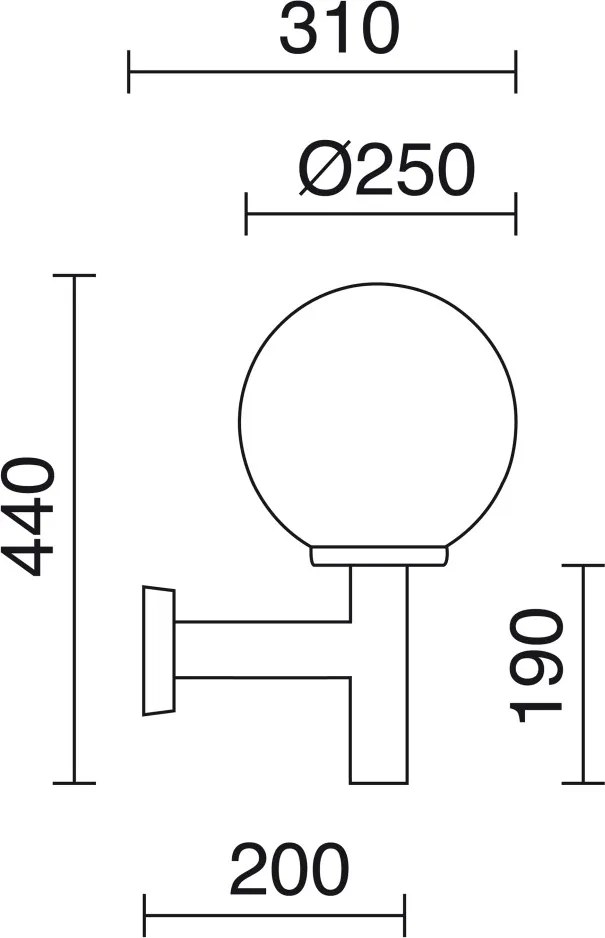 NOVOLUX 344G-G05X1A-02 VIC Modern Kültéri Fali Lámpa Fehér, Fekete E27 IP43