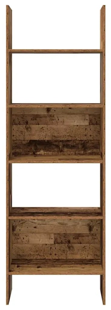 Könyvespolc Régi fa 60 x 35 x 180 cm Faanyag