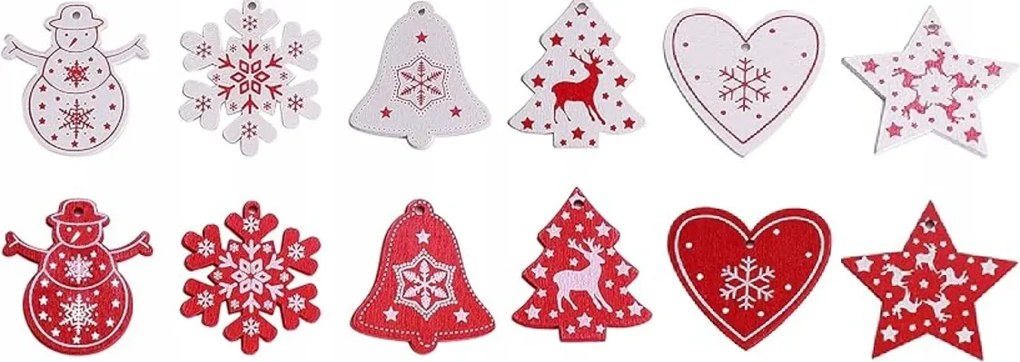 60 db-os fa karácsonyfadísz szett kb. 5cm