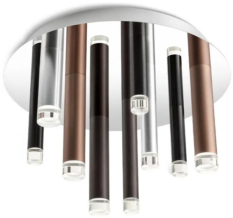 Redo 01-2042 - LED Mennyezeti lámpa MADISON 9xLED/4W/230V fényezett króm/fekete/réz