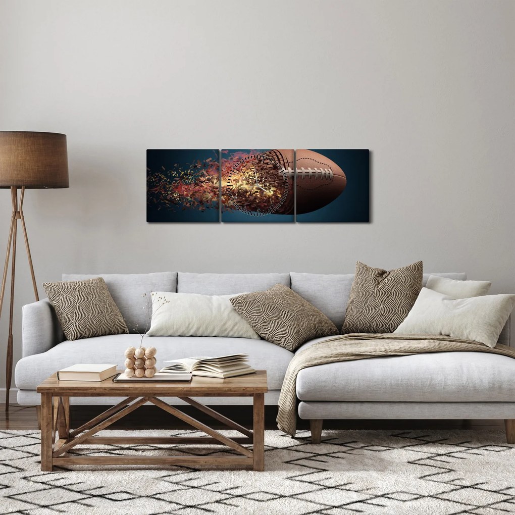 Kép - Rögbi labda akcióban (órával) (90x30 cm)