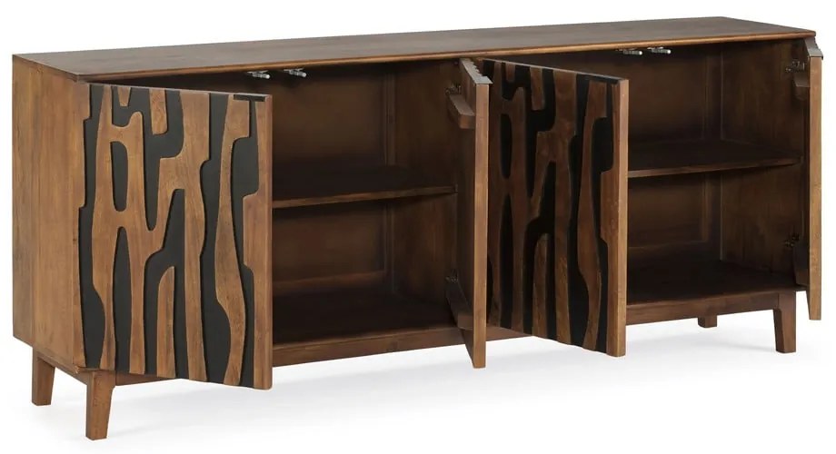 Barna mangófa komód 190x80x40 cm Kantu – MOME