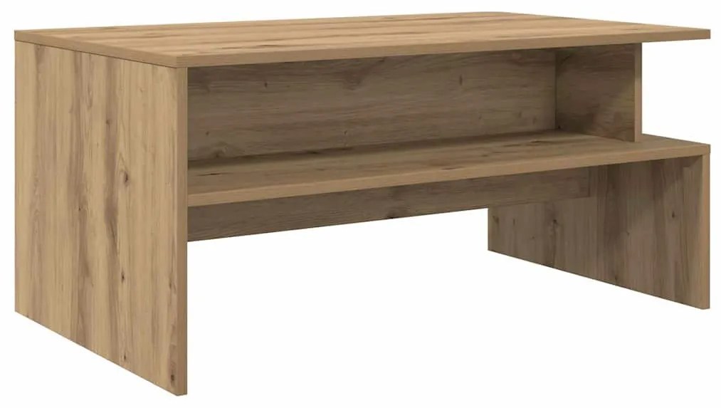 Dohányzóasztal kézműves tölgy 90 x 55 x 42.5 cm Faanyag