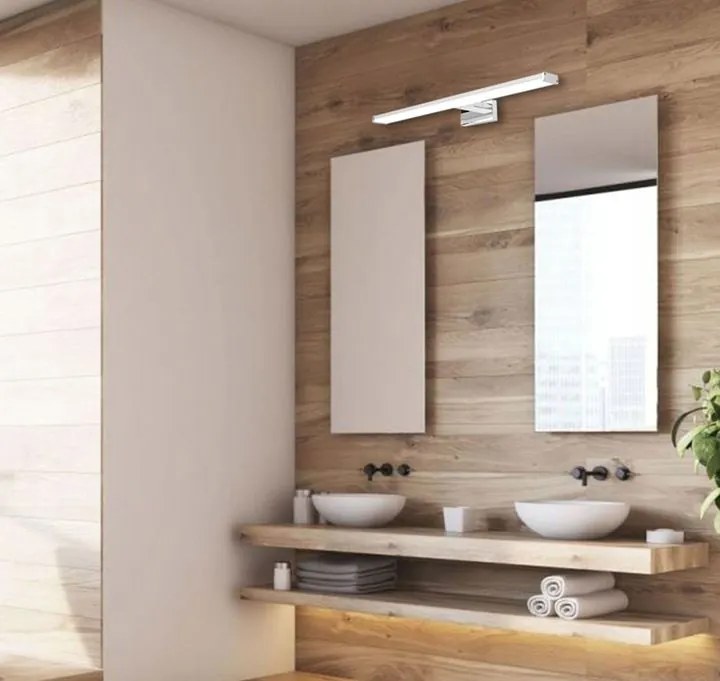 LED FÜRDŐLÁMPA TÜKÖR fölött Rea 15W 68.5CM APP370-1W chrome