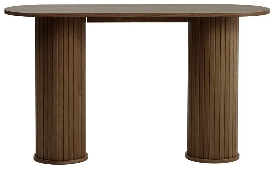 Barna konzolasztal 40x130 cm Nola – Unique Furniture