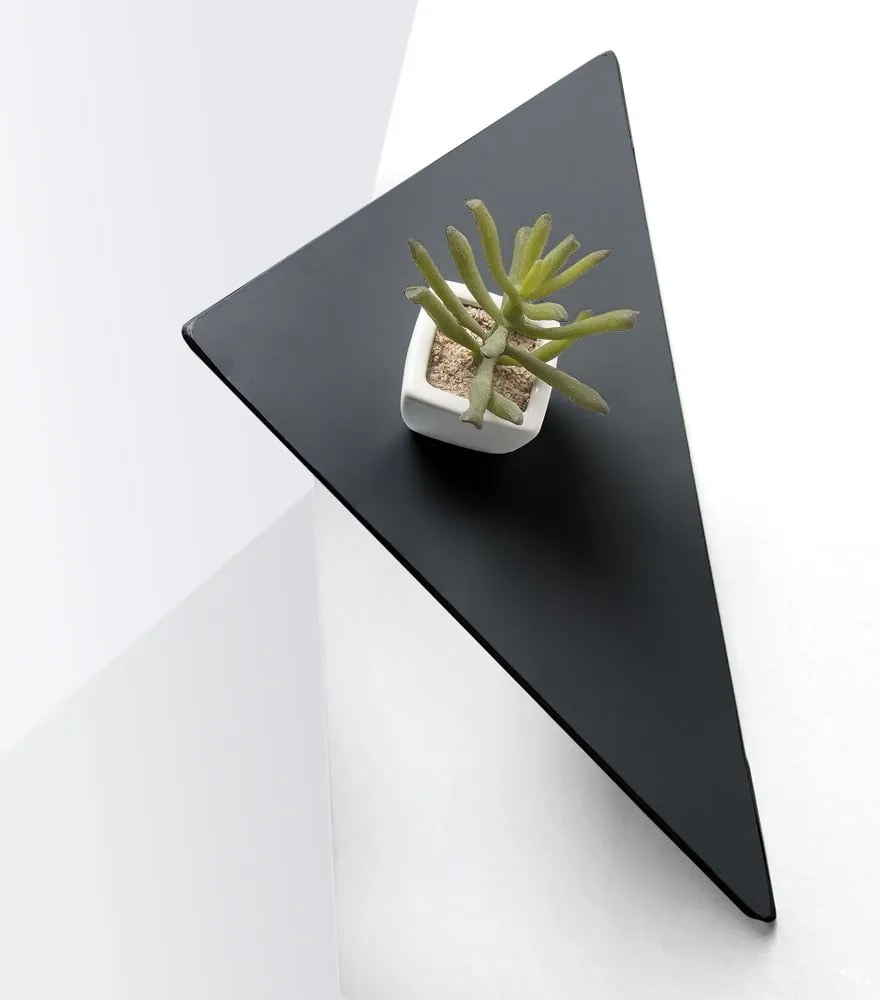 Fekete fém fali polc Upp – Kave Home