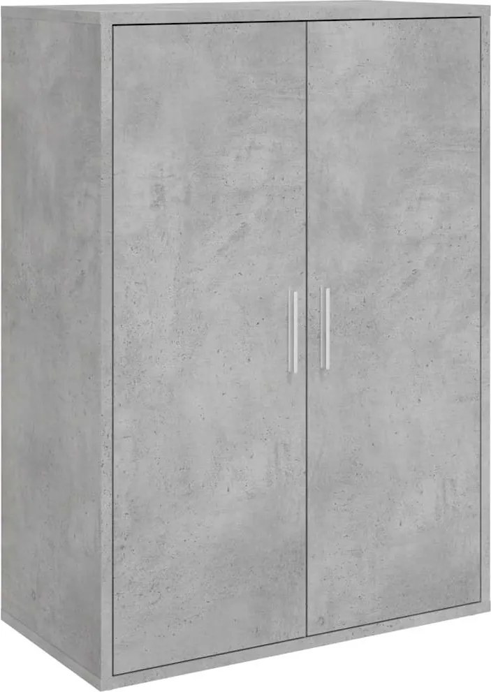 vidaXL betonszürke szerelt fa tálalószekrény 60 x 31 x 84 cm