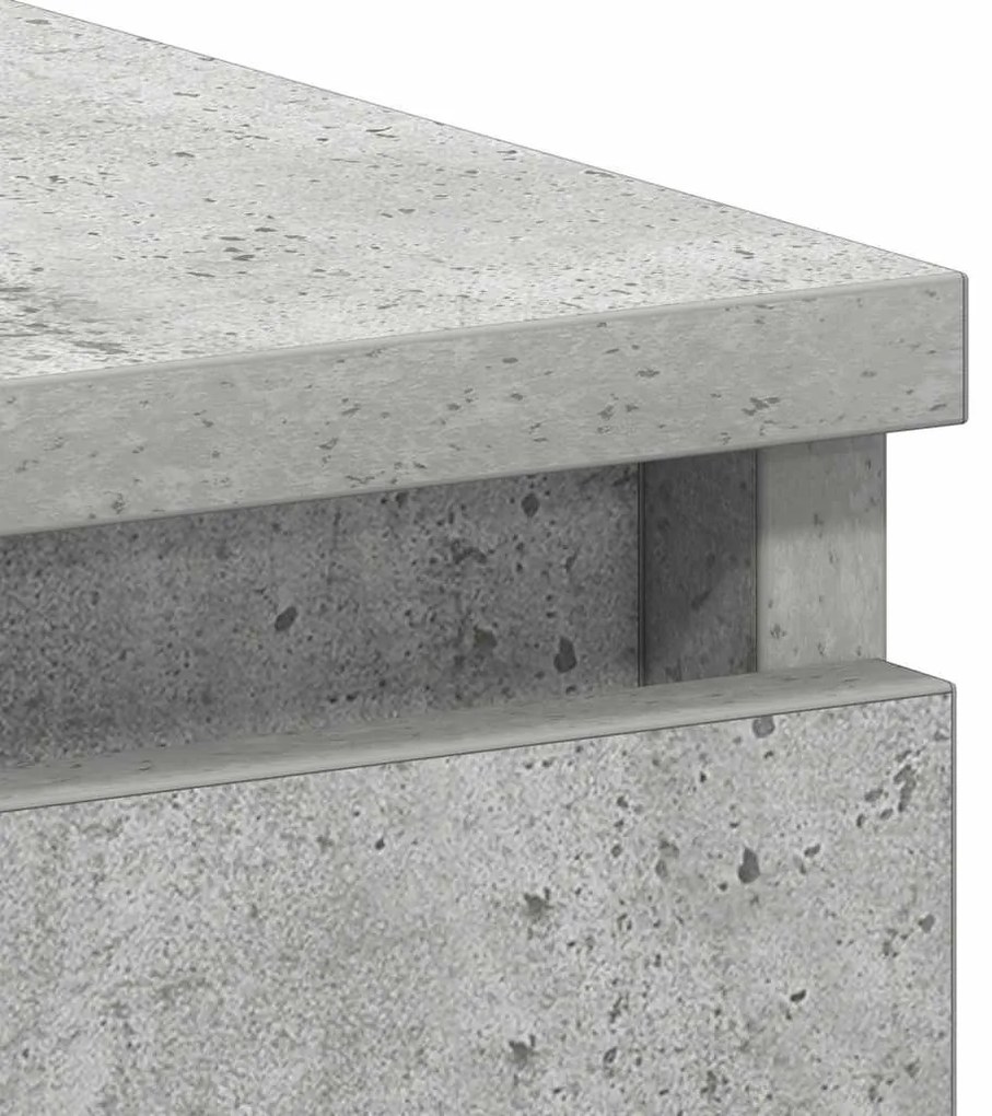 betonszürke szerelt fa íróasztal 90 x 45 x 76 cm