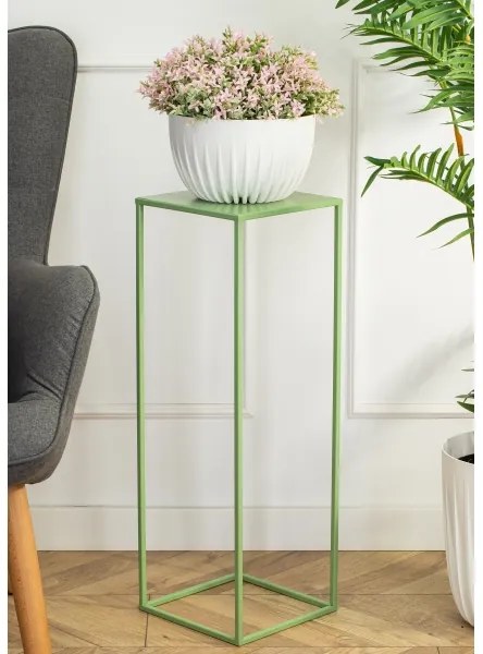 Virágállvány 70x24 cm sötétzöld