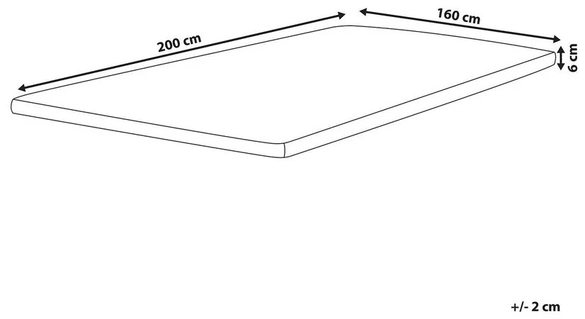 Matrachuzat 200x160 cm Conby (fehér). 1011152