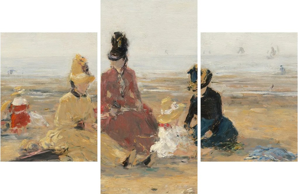 Kép - Eugène Boudin, On the Beach, Trouville, reprodukciók (90x60 cm)