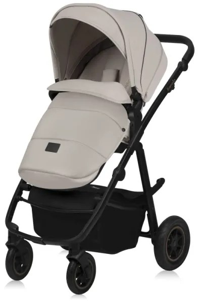 Lionelo - 3 az 1-ben kombinált babakocsi AMBER PLUS, bézs homok