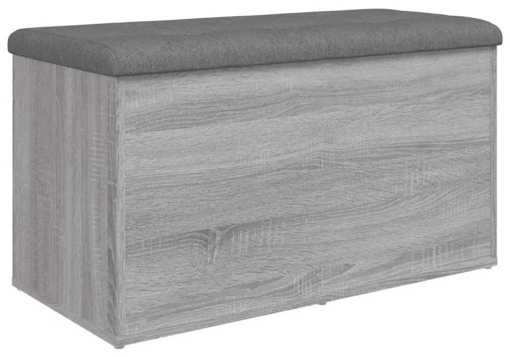 szürke sonoma színű szerelt fa tárolópad 82 x 42 x 45 cm