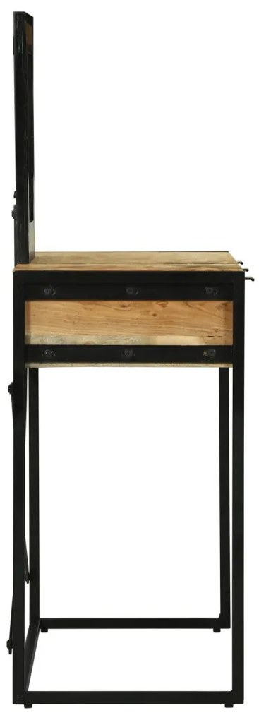 öltözködő asztal tükörrel 100x40x120 cm Tömörfa akácból