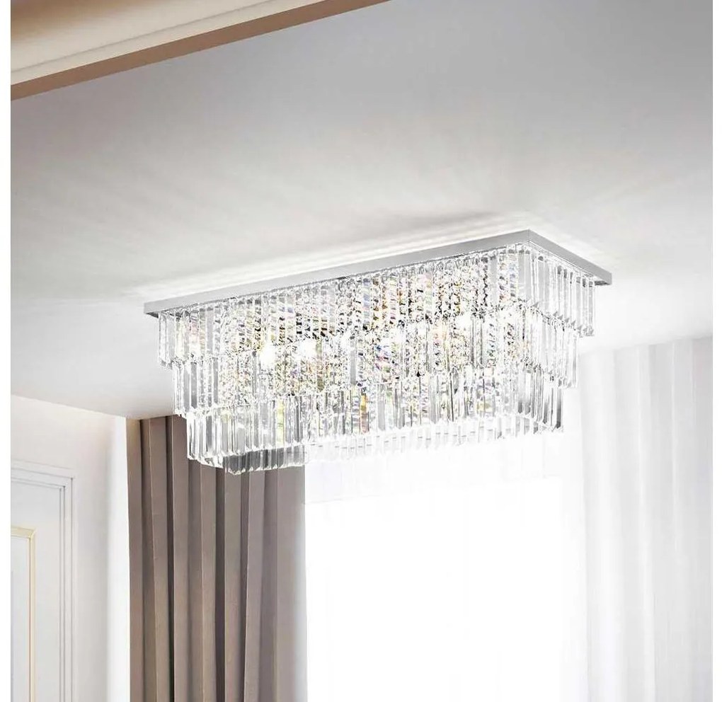 Ideal Lux - Mennyezeti lámpa MARTINEZ 8xE14/40W/230V