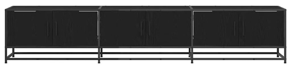 TV szekrény Musta tammi 210 x 35 x 41 cm Faanyag