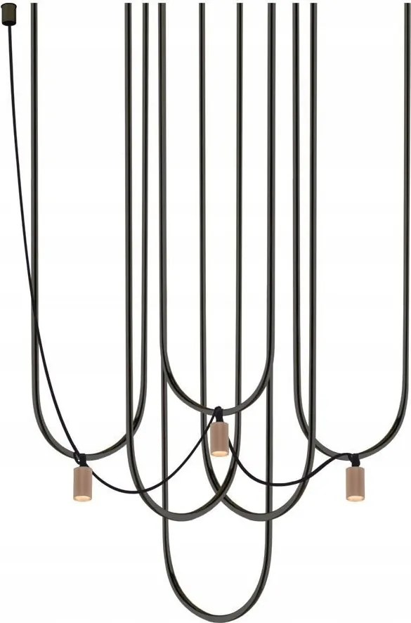 Függőlámpa 3 pontos Udin 9784 Antigo