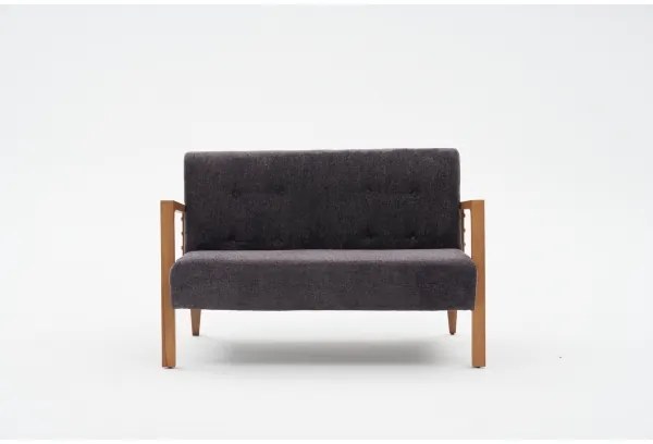 TUMI antracit kétszemélyes kanapé