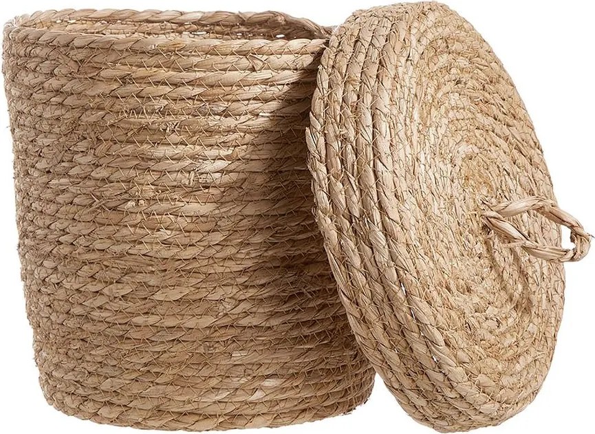 RUSH ROPE tengerifű kosár fedéllel Ø 25 cm