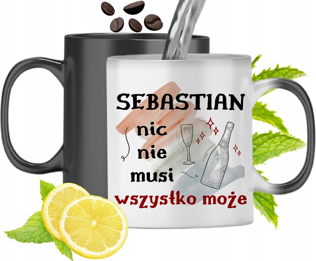 Mágikus Bögre Sebastiannak Színváltó Nyomtatott Fényképpel