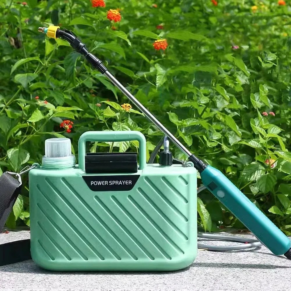 Elektromos Kerti Permetező 5L 2H Lítium Üzemidő Jelzővel És Usb-vel