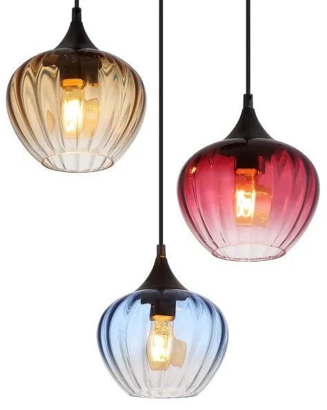 Globo 15748-3HR - Csillár zsinóron SANDER 3xE27/60W/230V