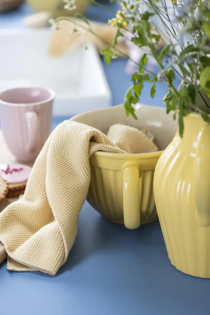 Sárga kerámia tésztástál MYNTE LEMONADE