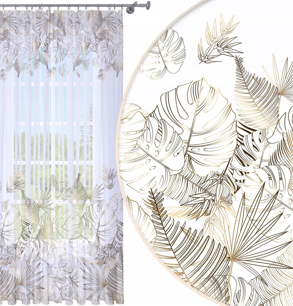 Függöny Kész 140x250 Fátyol Festett Béka Mintás 099