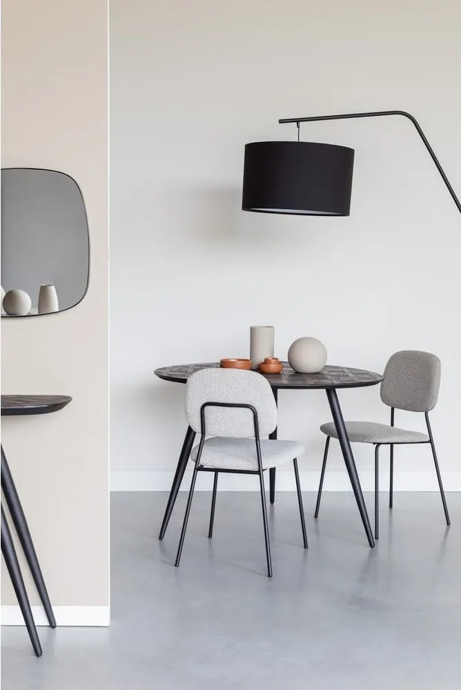 Teakfa kerek étkezőasztal 76x111 cm Webster – White Label