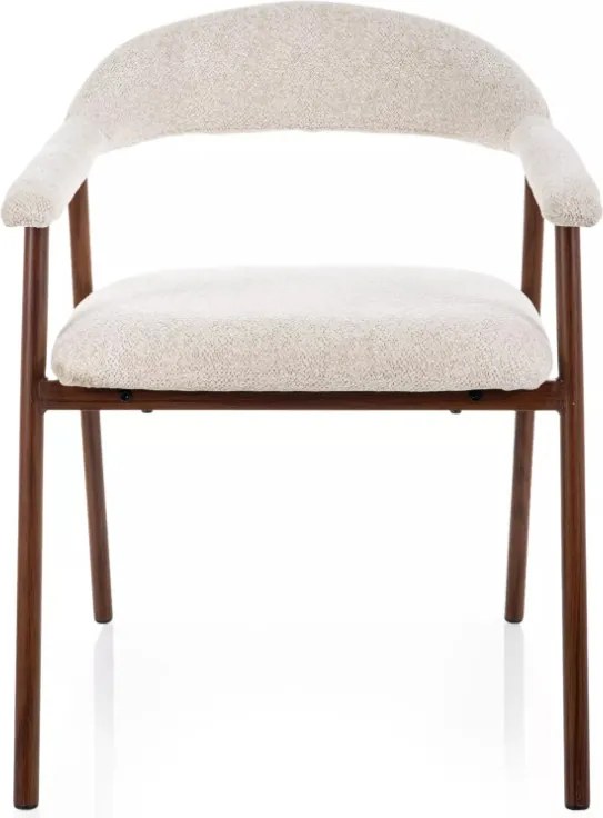 Lagos D Raven étkezőszék világosbézs/dió