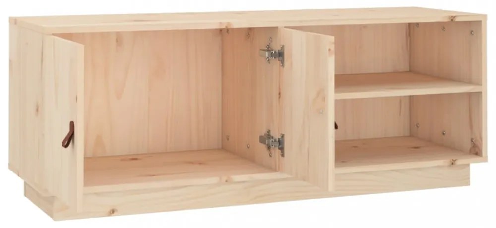tömör fenyőfa TV-szekrény 105 x 34 x 40 cm