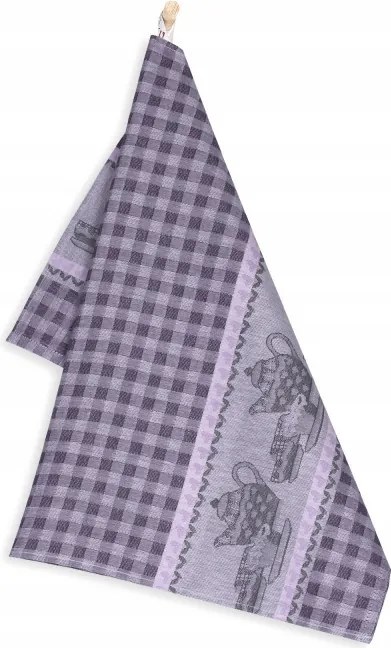 Konyhai törlőkendő Csésze 50x70 cm lila