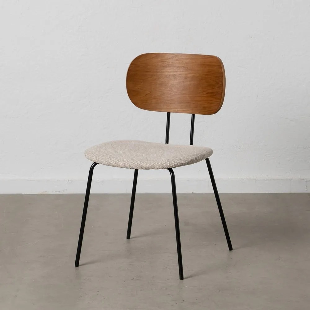 Barna-krémszínű étkezőszék szett 4 db-os Cleo – Ixia