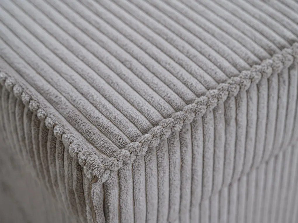 Világosbézs puff SMART COSARO tárolóval 65x65 cm