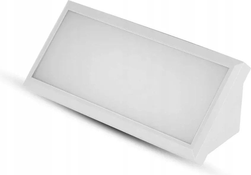 Kültéri fali lámpa téglalap alakú Led 12W 6400K ferde fehér IP65 1250lm V-tac