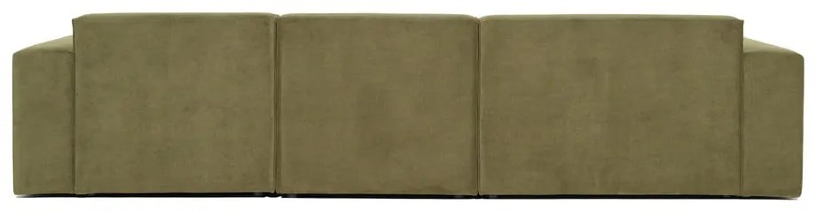 Sting zöld kordbársony sarokkanapé, bal oldali - Scandic