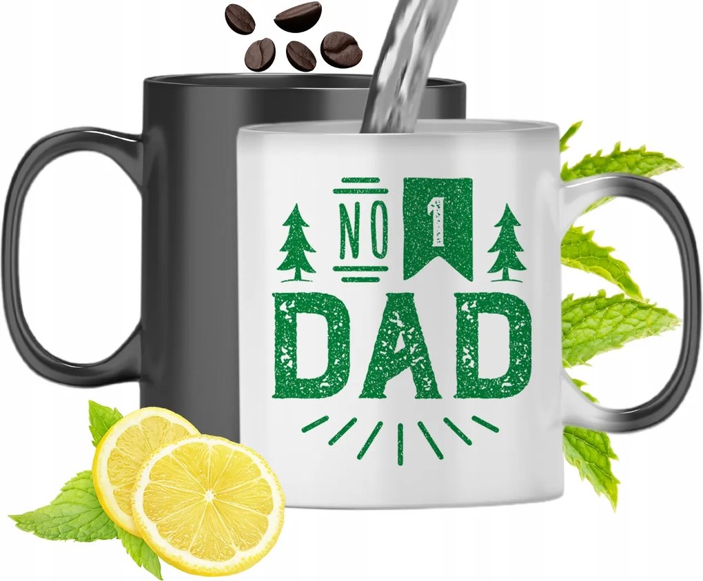 Mágikus Bögre Apukáknak Színváltós Nyomtatott Fotóval