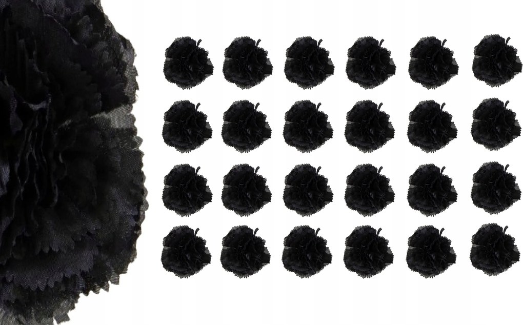 24x Virág Mesterséges Szegfű Termék nád kompozíció Mesterséges szegfű