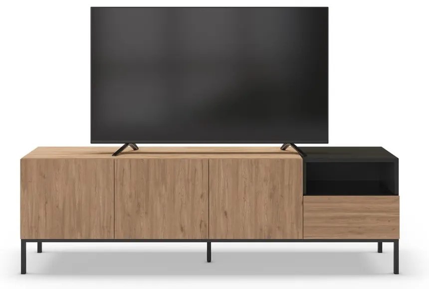 Natúr színű TV-állvány 180x55 cm Cailin – Marckeric