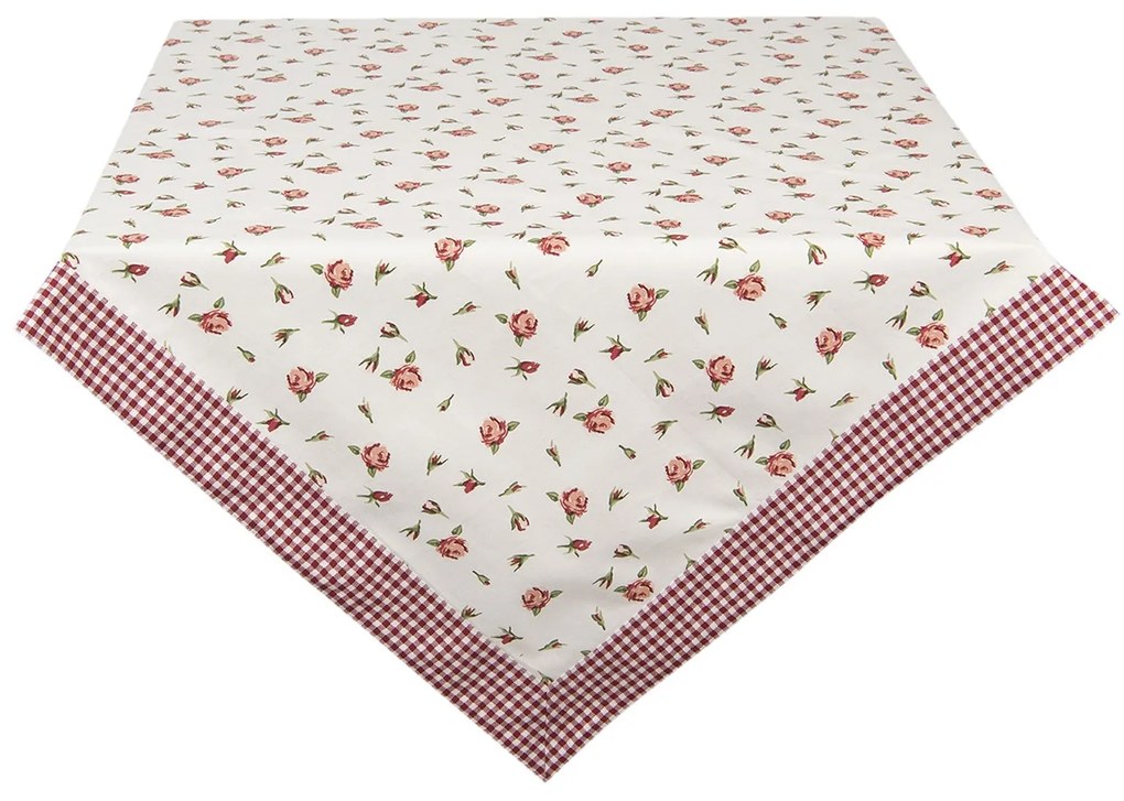 Vintage rózsás asztalterítő pamut Romantic Roses / 130x180cm