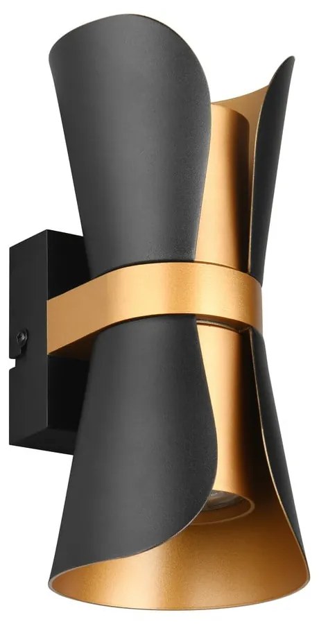 Fekete-bronzszínű fali lámpa Coat – Trio