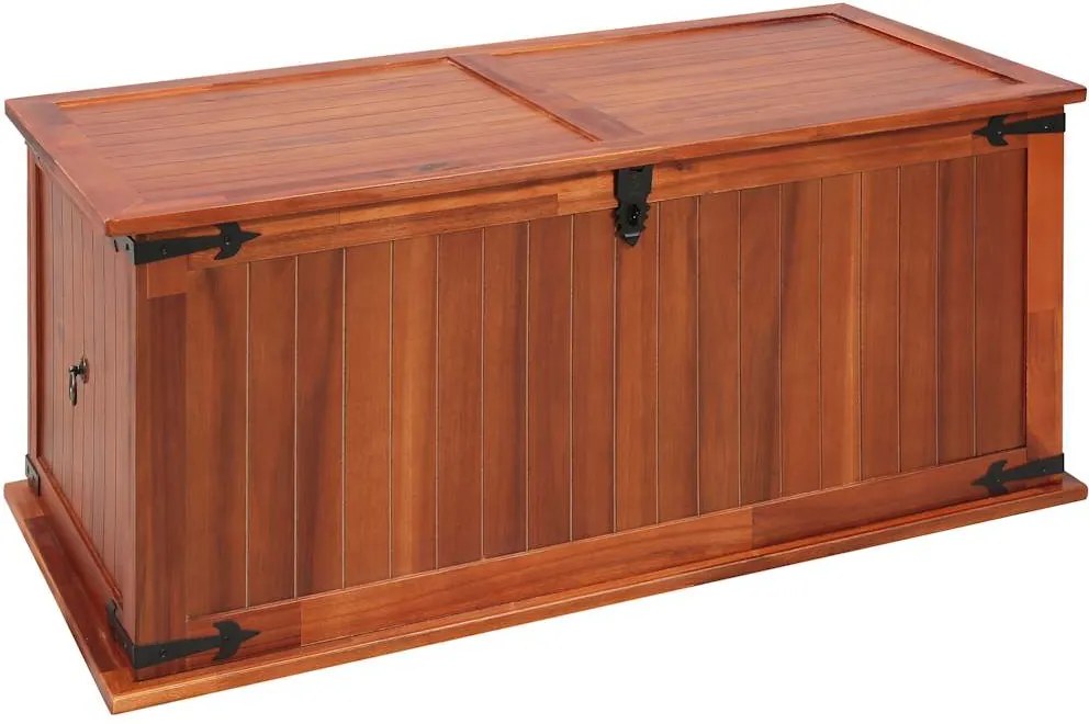 vidaXL tömör akácfa tárolóláda 79 x 34 x 32 cm