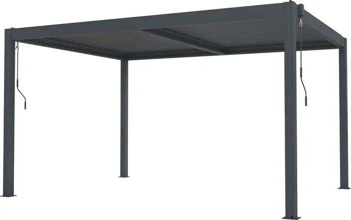 Bioklimatikus pergola G21 Austin 4x3 m, antracit, alumínium (63900801)