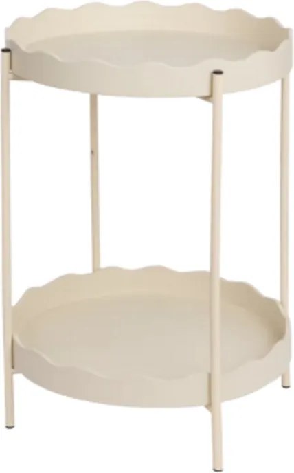 Kisasztal RAVELO Ø 40,5 cm, bézs színű